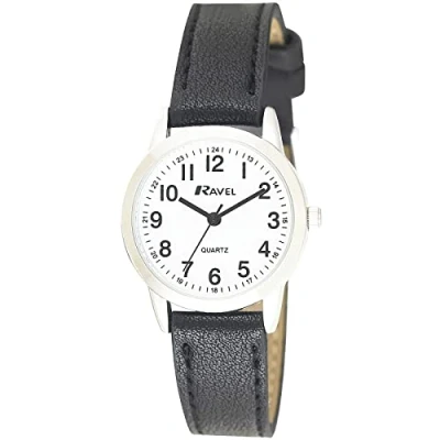 Immagine di Ravel Orologio da Donna al Quarzo per Tutti i Giorni con Minuteria Punteggiata Analogico R0132.21.1 Nero/Colore Argento