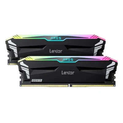 Immagine di Lexar ARES RGB DDR5 Modulo di memoria PC 32 GB 2 x 16 6400 MHz 288pin DIMM LD5EU016G R6400GDLA