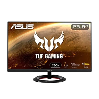 Immagine di ASUS TUF Gaming VG249Q1R Monitor 23.8 Full HD (1920 x 1080), IPS, 165Hz , 1ms MPRT, Extreme Low Motion Blur, FreeSync Premium, (MPRT), Shadow Boost, Nero