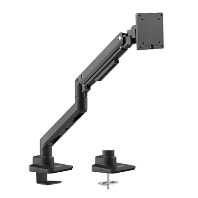 Immagine di LogiLink BP0168 1 parte Supporto da tavolo per monitor Nero Ruotabile, Regolabile in altezza, Inclinabile, Rotante, Girevole