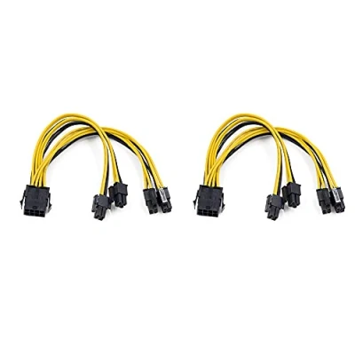 Immagine di Pmandgk 2 Pz EPS CPU 12V 8Pin Femmina a Dual (4+4) Pin Scheda Madre di Alimentazione Y Splitter