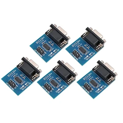 Immagine di Fasizi 5PCS MAX3232 RS232 Porta seriale al modulo convertitore TTL DB9 connettore