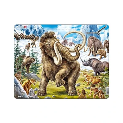 Immagine di Larsen FH27 Mammut cacciati in epoca preistorica, Puzzle Incorniciato con 64 pezzi