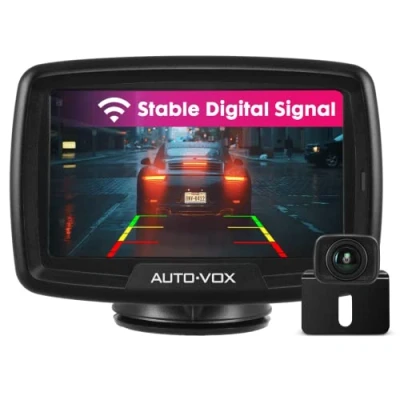 Immagine di Auto Vox Cs 2 Telecamera Retromarcia Wireless Con Monitor Per 4,3&quot;, Segnale Digitale Stabile, Impermeabile Visione Notturna Chiara Camion/Suv/Furgoni