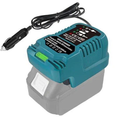 Immagine di TPDL Caricabatterie da 12 V a 18 per batteria Makiita, caricabatteria auto compatibile con Makiita 14,4 BL1860 BL1850 BL1840 BL1830 BL1430 BL1415
