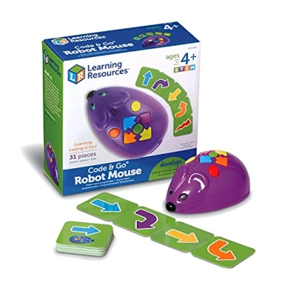 Immagine di Learning Resources topo robot STEM, programmabile, coding bambini, scuola primaria, 4 anni