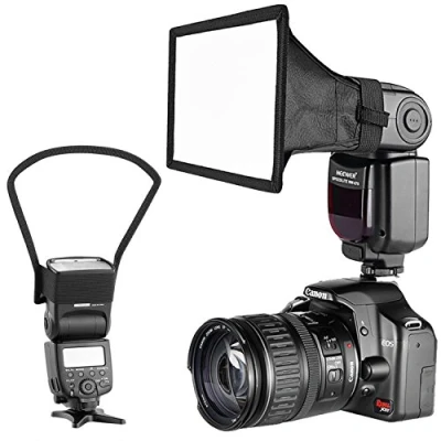 Immagine di Neewer Camera Speedlite Flash Softbox e Kit di Riflettore Diffusore per Canon Nikon altre fotocamere DSLR, TT560 TT850 TT860 NW561 NW670 VK750II