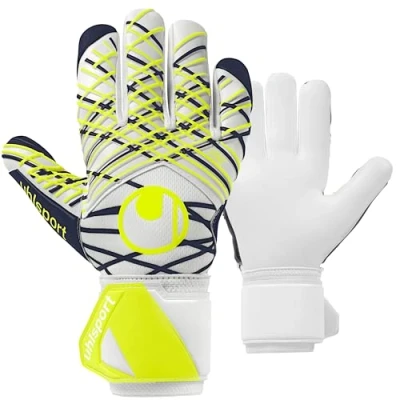 Immagine di uhlsport Classic Absolutgrip HN Pro Jr. guanti da portiere calcio per bambini e uomini, portiere, con fissaggio al polso ammortizzazione migliorata