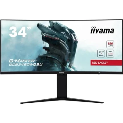 Immagine di iiyama Schermo PC curvo, GCB3480WQSU B1 31 VA UWQHD 3440 x 1440 0,4ms 180Hz 2xHDMI 2xDP piede regolabile