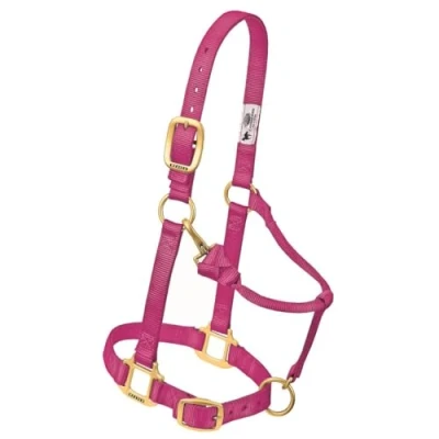 Immagine di Weaver Leather Originale Regolabile Mento e Gola Snap Halter L. Lampone