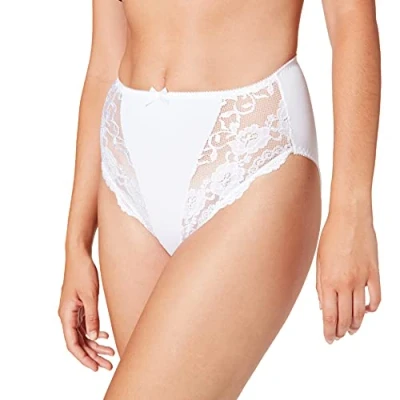 Immagine di Sassa Miederslip Classic 2ER PACK Slip, Donna, Taglia: 52, White