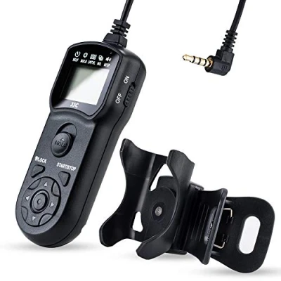 Immagine di JJC Telecomando Intervallometro Scatto Remoto LCD Timer con Treppiedi del Morsetto per Pentax K 70/KP Camera Sostituzione CS 310