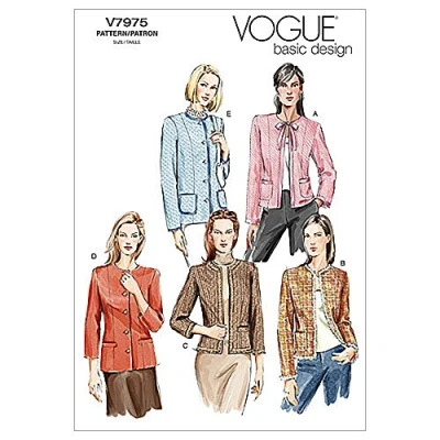 Immagine di Vogue Patterns Manca &#039;/ Manca&#039; Petite Giacca Modello FW (18 20 22)