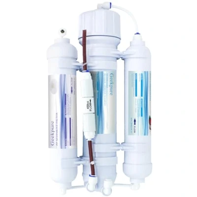 Immagine di Geekpure Sistema di filtraggio dell&#039;acqua ad osmosi inversa da controsoffitto per acquario a 3 stadi Portatile 100 GPD