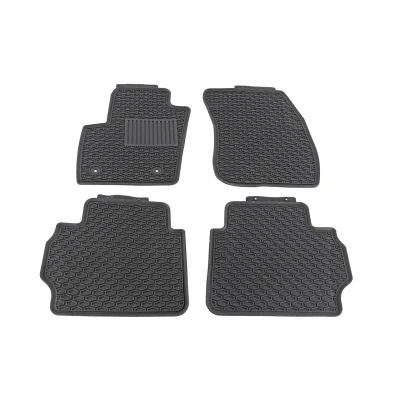 Immagine di VAICO V25 2356 Set tappetino Gomma anteriore e posteriore 4 nero Su misura FORD: Mondeo 5 Kombi,