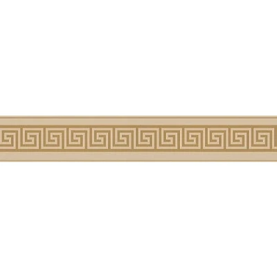 Immagine di A.S. Création Bordo moderno autoadesivo beige oro meandro metallico 383938 5,00 m x 0,10 Made in Germany