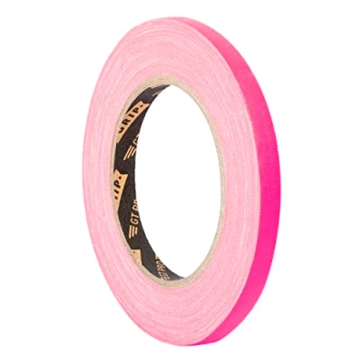 Immagine di GRIP Eventbasics GT PRO Spike Tape rosa neon Nastro in tessuto 10 mm x 25 m Art Marcatura Fai da te