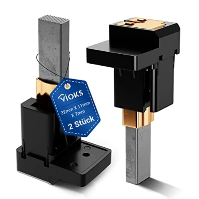 Immagine di VIOKS Set di 2 spazzole carbone ricambio per Dyson DC05 DC07 DC08 32 mm x 11 7 con supporto aspirapolvere motore