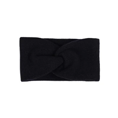 Immagine di Fascia per capelli a forma di cuore gemellare con nodo trecciato nastro alta qualità donne e ragazze cashmere paraorecchie