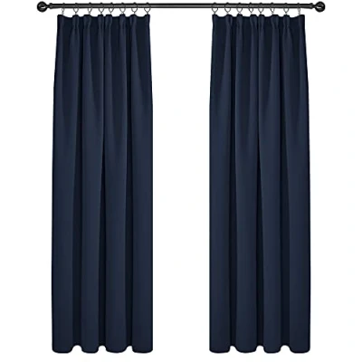 Immagine di Deconovo Tende oscuranti per bambini, super morbide, termiche, isolate termicamente, plissettate, 168 x 228 cm, due pannelli