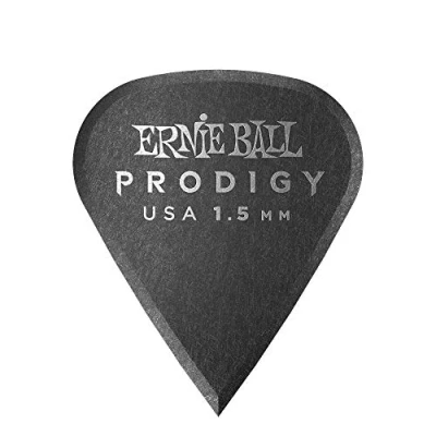 Immagine di Ernie Ball, Prodigy Sharp, Plettri da 1,5 mm, colore nero, confezione 6
