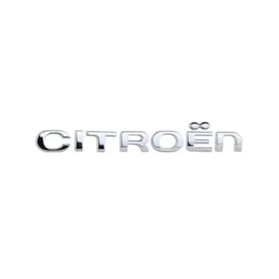 Immagine di SANNITOU Auto Stemmi per Citroen C1 C2 C3 C4 C5 C6 C8 C4L,Tronco Logo 3D Anteriore Posteriore Adesivo Alfabeto Distintivo Sostituire Emblem Sticker e Decorazioni Auto,Silver