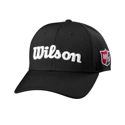 Immagine di Wilson Cappello in Rete W/S Performance, Con materiale Traspirante, Accessori da Golf per Uomo, Nero