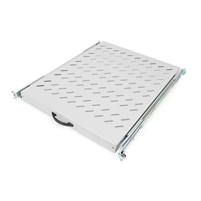 Immagine di Digitus DN 19 TRAY 2 800 pollici Ripiano porta apparecchi per armadio rack 1 U Espandibile Adatto profondità armadio: mm Grigio