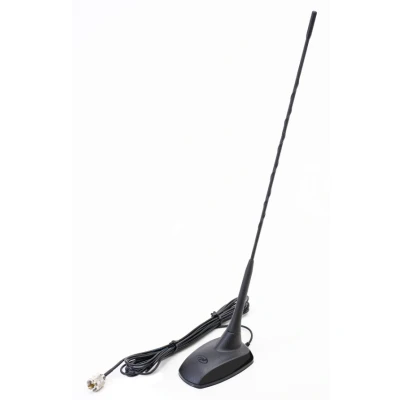 Immagine di Antenna CB PNI Extra 48 SWR 1.2 incluso supporto magnetico, 45 cm altezza, 4 m RG58174 cavo 10 km, 150W