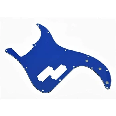 Immagine di Dopro 13 fori di precisione basso battipenna PB P Bass Scratch Plate per USA/messicano FD chitarra Blu 3 strati