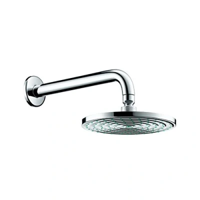 Immagine di hansgrohe Raindance S Soffione doccia 240 1 getto EcoSmart 9 l/min con braccio doccia, cromo, 27461000