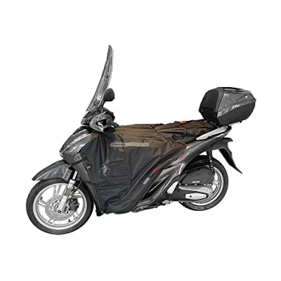 Immagine di Tucano Urbano coprigambe per scooter Termoscud® R212. L&#039;originale termoscudo con brevetto anti sventolio S.G.A.S. Costruzione triplo strato HYDROSCUD a tenuta stagna. Termico. Certificato CE