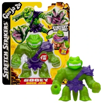 Immagine di Heroes of Goo Jit Zu Bandai CO42845 Action Figure Rock Strikers Figura Striker Stretch Jaw Multicolore