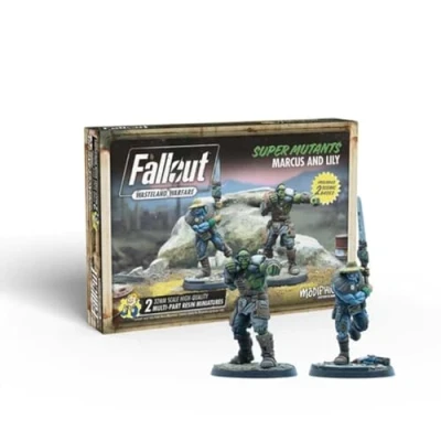 Immagine di Modiphius Entertainment Fallout Wasteland Warfare Super Mutants: Marcus and Lily Miniatures Unpainted