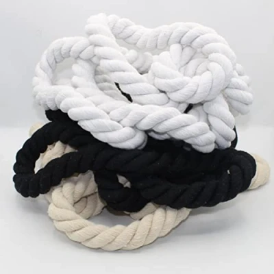 Immagine di Cordino in cotone rotondo, 3 metri, 12 mm, corda intrecciata con anima naturale, ideale per fai da te, cucito, multiuso, colore: nero