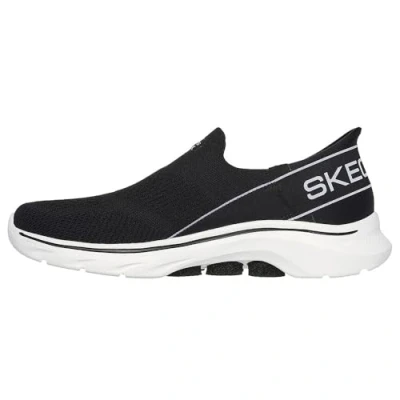 Immagine di Skechers Go Walk 7 Mia, Passeggiata MIA Donna, Tessuto Nero con Finiture Bianche, 35 EU