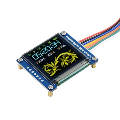 Immagine di Waveshare 1.5inch RGB OLED Display Module 128x128 Pixels 16 bit High Color SPI Interface with Embedded Controller