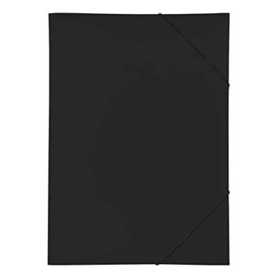 Immagine di Pagna 21638 01 Cartellina con elastico, PP 3 alette, A3 Nero