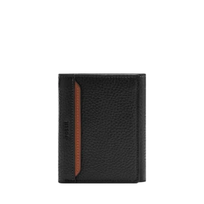 Immagine di Fossil Huntington, Portafoglio Tri Fold da Uomo, Nero, s