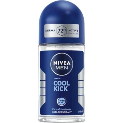 Immagine di NIVEA Men Cool Kick roll on Deodorante antitraspirante in confezione da 6 x 150ml, uomo con formula Care, Deo per 48 h di intensa freschezza