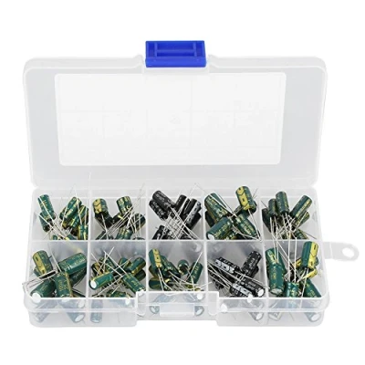 Immagine di 100PZ 10V 63V 10UF 470UF Condensatori elettrolitici Set di combinazioni, colori assortiti