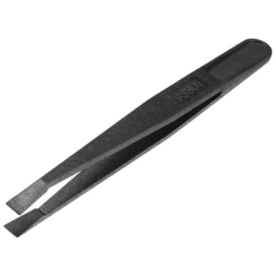 Immagine di MMOBIEL pinzette di precisione in plastica anti statica, multifunzione, con punta piatta per lavori elettronica, gioielleria, riparazioni laboratorio, colore nero