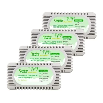 Immagine di Fonday 4 confezioni di deodorante Refrigerator Odor Eliminator for Fridge Freezer Cooler &amp; Lunch Boxes More Effective Than Baking Soda