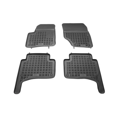 Immagine di REZAW PLAST 200105 Set tappetino Gomma anteriore e posteriore 4 nero Su misura VOLKSWAGEN: Touareg I