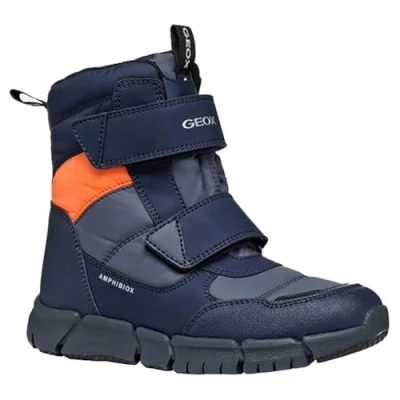 Immagine di Geox J FLEXYPER Boy B ABX, Scarpone da Neve, Avio/FLUOORANGE, 31 EU