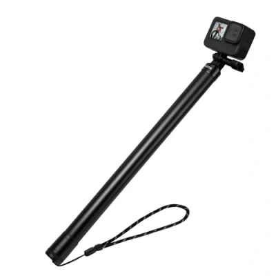 Immagine di TELESIN Bastone per selfie ultra lungo da 2,7 m, in fibra di carbonio, estensibile GoPro Hero 13 12 11 10 9 8 7 Max, DJI OSMO Action, Insta 360 e altre fotocamere d&#039;azione