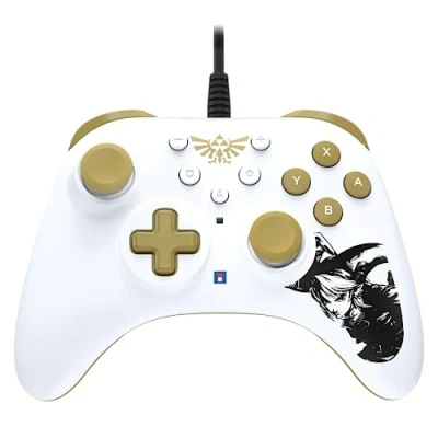 Immagine di Hori HORIPAD Turbo (Zelda) Controller Cablato per Nintendo Switch e OLED Licenza Ufficiale