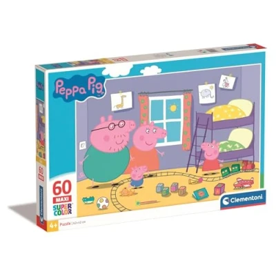 Immagine di Clementoni Peppa Pig Supercolor Puzzle Maxi, No Color, 60 Pezzi, 26438