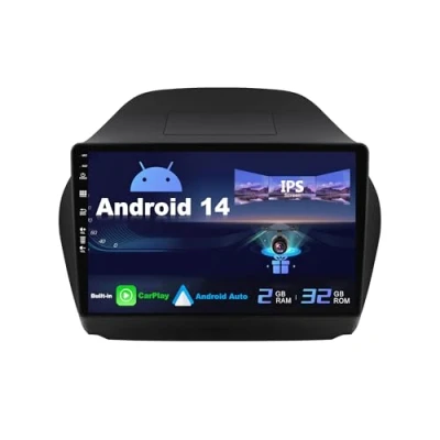 Immagine di SXAUTO Android 14 IPS Autoradio Per Hyundai IX35 (2010 2017) 2G+32G Senza fili Carplay &amp; Auto GRATUITI Telecamera DAB Fast boot Volante DSP WIFI Bluetooth EQ GPS 2 Din 10.1 Pollici