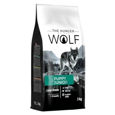 Immagine di the Hunger of Wolf Cibo secco per cuccioli e cani giovani di taglia grande gigante, linea ad alto contenuto pollame a base pollo 3 kg